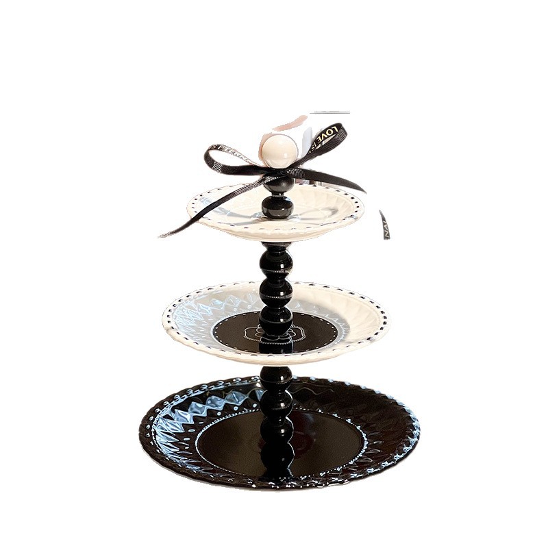 Home Fragrance French - Assiette de fruits multicouche en céramique,