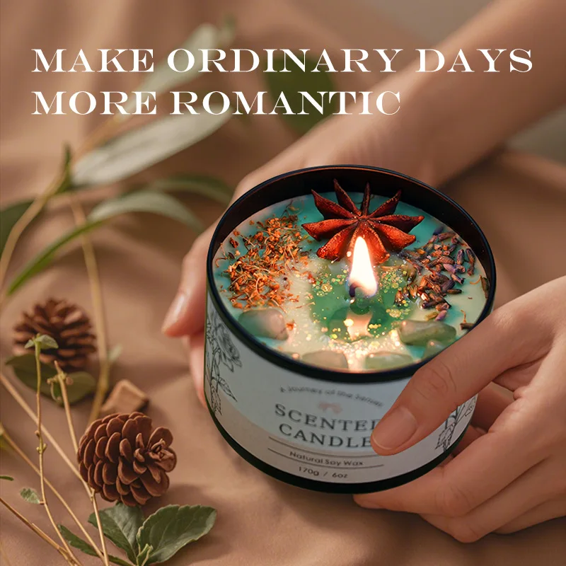 Home Fragrances - Bougie d'aromathérapie en cristal créative 6OZ-décor