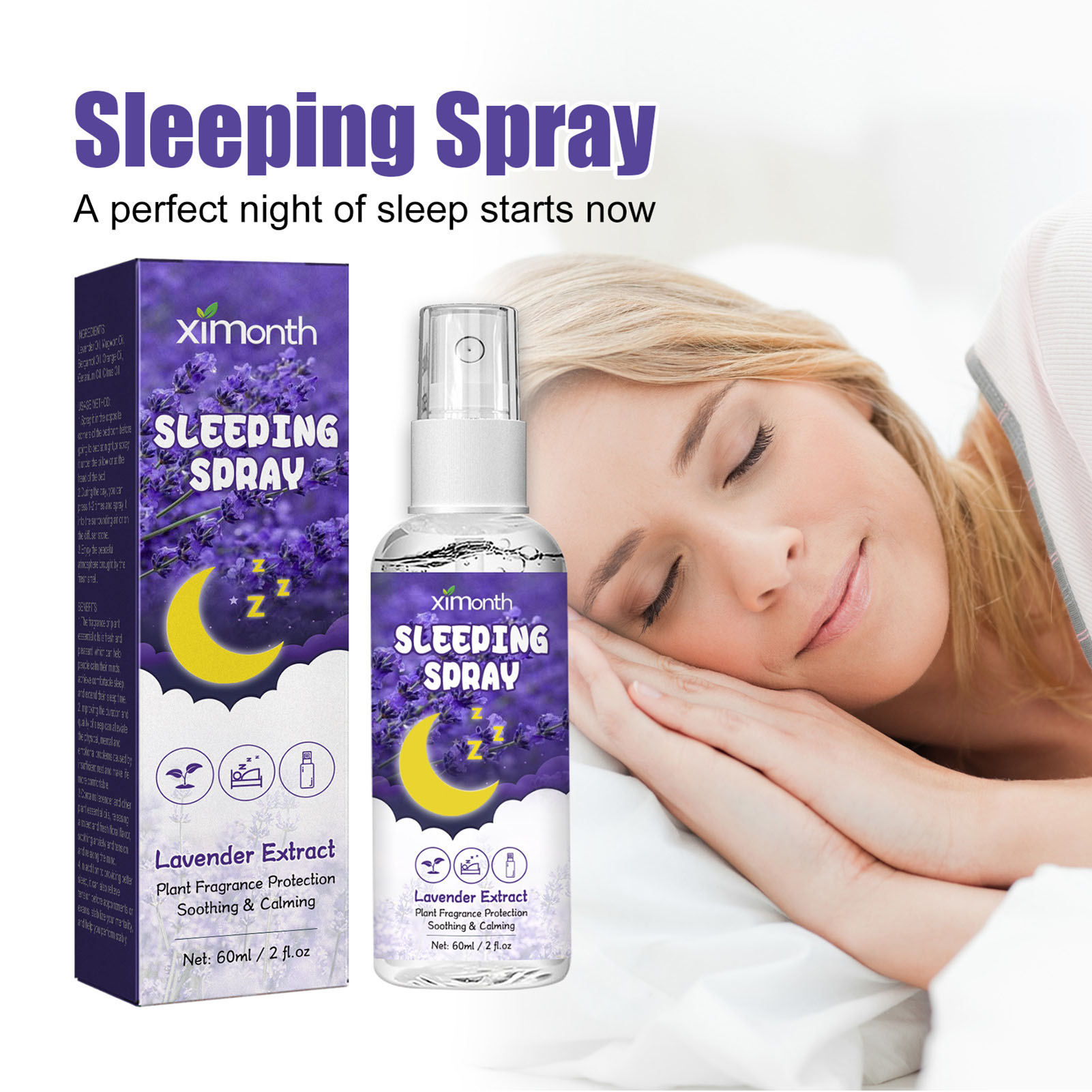 Lavender Pillow Spray - Spray apaisant à la lavande pour