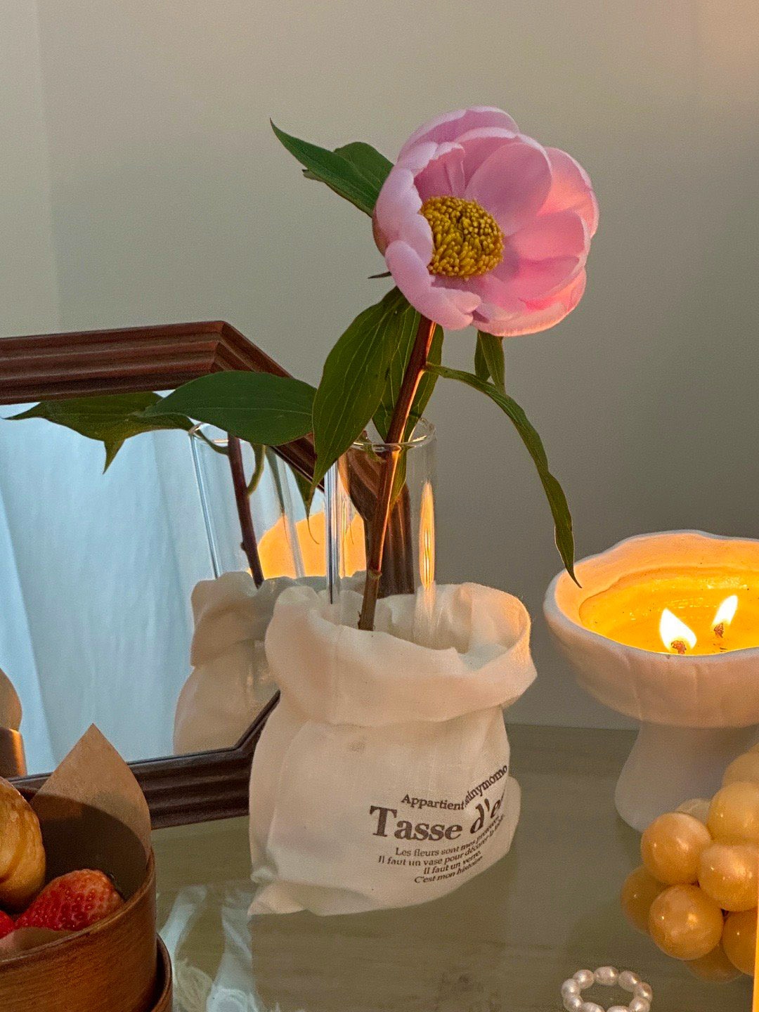 Home Fragrance French - Vase à fleurs en verre de