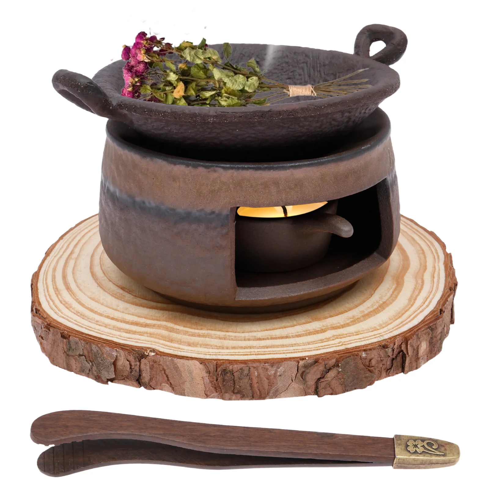 Ceramic Oil Burner - Brûleur d'huiles essentielles en céramique, kit