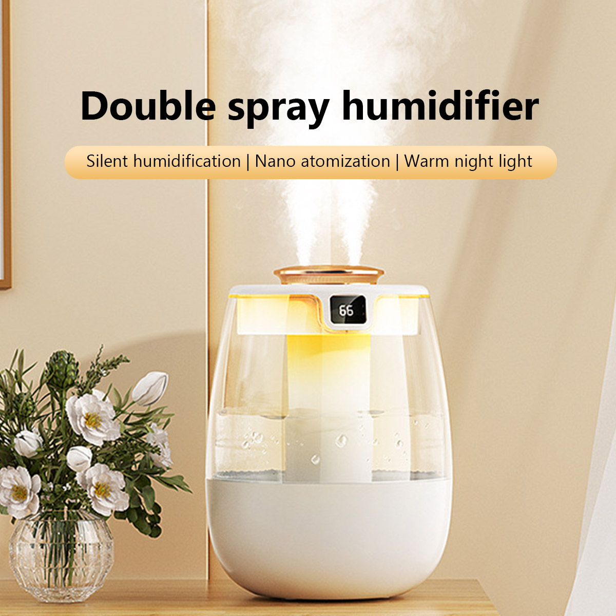 Home Fragrance Room Spray - Humidificateur d'air 1,3 l, Double Port